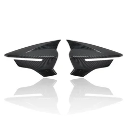 Sleek Black Mirror Cap for Car Side Rearview Mirror Cover Accessories (Carbon Fiber)