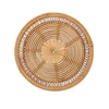 Handmade Hanging Wall Basket Decor, Boho Woven Rattan, Decorative Trays, Bowl for Home, Living Room, Bedroom, Kitchen 2