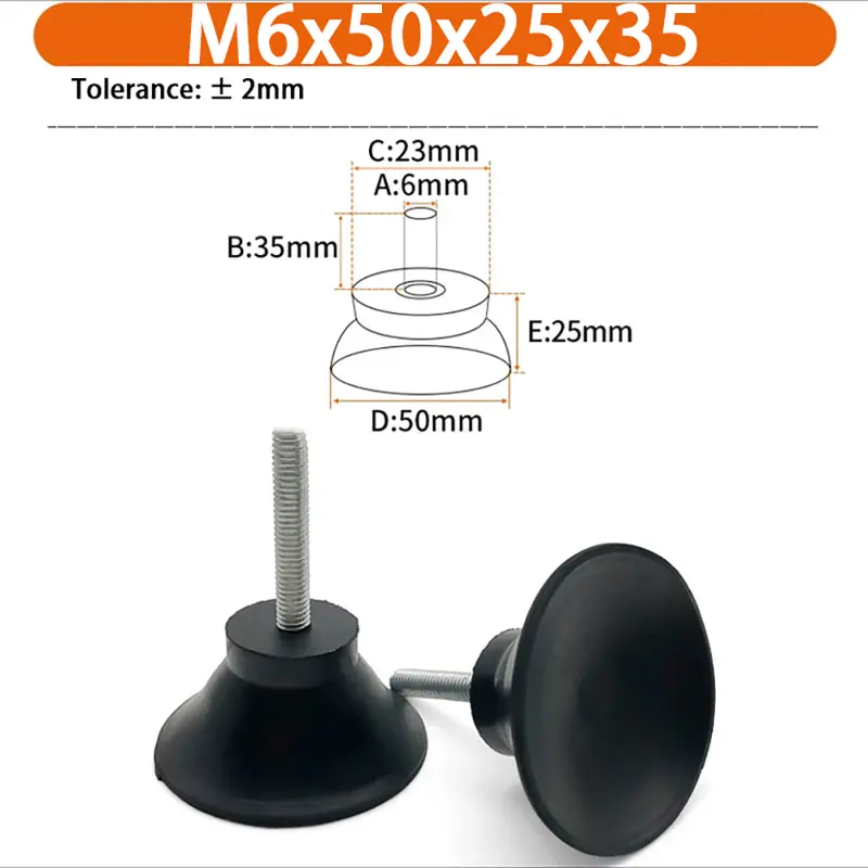 M6 M8 M10 Rubber Adjustable Feet Pad Feet Pad With Screw Table Chair Balck Leveling Foot Pad Furniture Leg Anti-shock Protection - Image 24