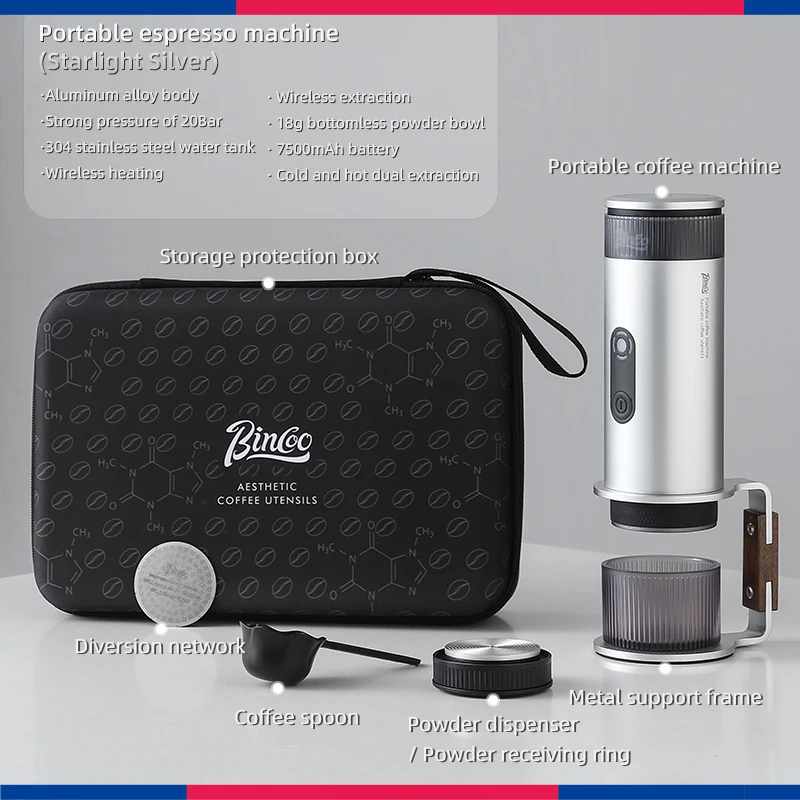 ماكينة القهوة المحمولة Bincoo H1Pro ماكينة إسبريسو...