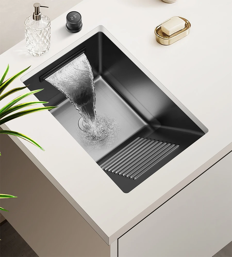 Nano Sink with Waterfall Tap
