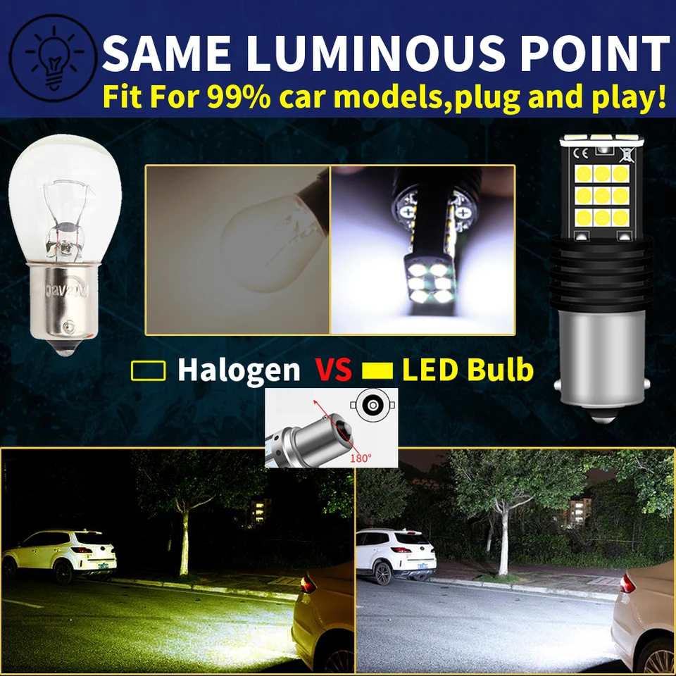 1156 7506 LED ����Ʈ ĵ����, ������ �÷��� ����, ���� ���õ� ���� ����, Ǫ�� 206 307 5008 508 107 407 308 SW, P21W, BA15S, 12V, 2 ��