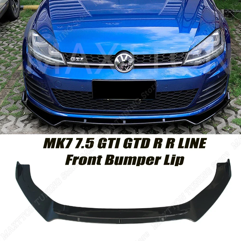 Per Volkswagen Golf 7 7.5 Mk7 Mk7.5 Gti Gtd R R-Line 2012-2020 Car Paraurti Anteriore Splitter Lip Diffusore Body Kit Spoiler Guard