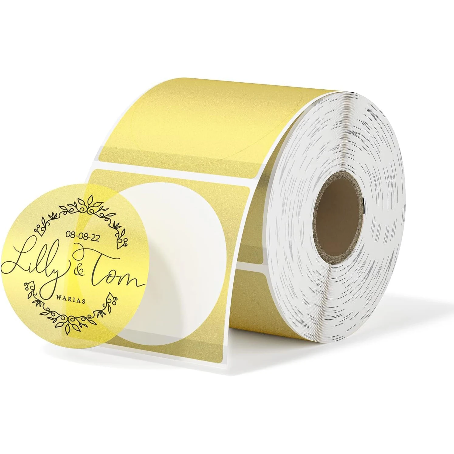 5cm Transparent Labels |500Pcs Perfect for Invitations,Gifts,Coffee & Beverage DIY Crafts,Wedding Anniversaries, Gift Wrapping,