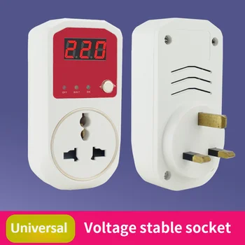 Automatic voltage protector socket AC100-240V 13A power surge protector UK Plug socket voltage safe refrigerator protection 220V 1