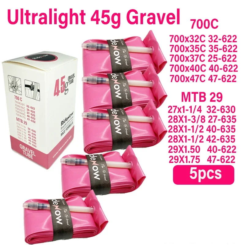 Ultralight TPU Inner Tube for Road and Gravel Bikes with French Valve