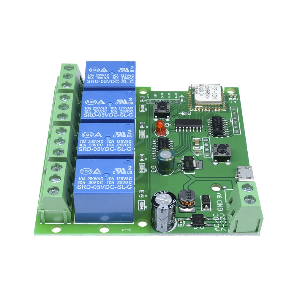 WiFi-Enabled 4-Channel Smart Relay Module