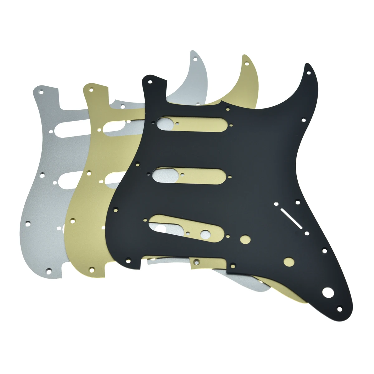 

Dopro Matte Aluminum Strat SSS Pickguard Metal Anodized ST Pick Guard Scratch Plate for USA/Mexico Fender Strat/Stratocaster