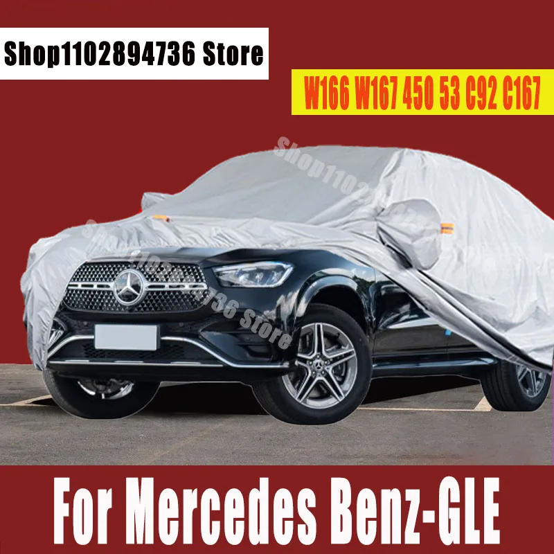 

For Mercedes Benz-GLE-SUV W166 W167 450 53 C92 C167 Car Covers Dust Rain Snow Protective Auto Protective cover