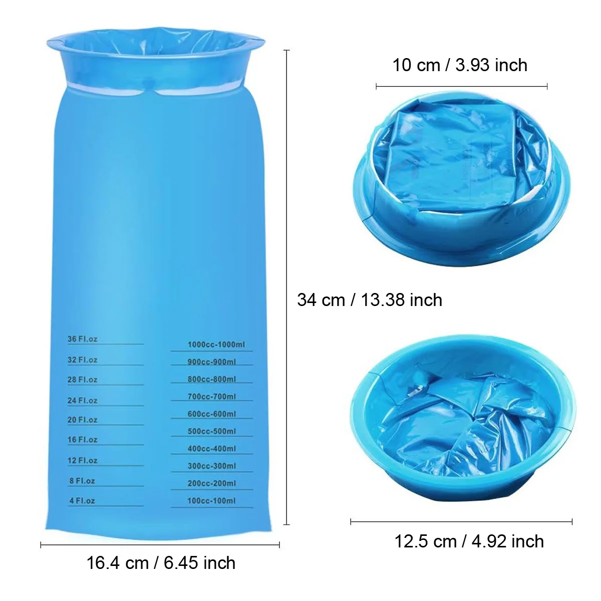 Vomit Bags Throw Up Bags Disposable 1000ml Puke Nausea Leak Resistant Emesis Aircraft Car Sickness