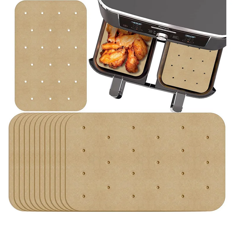 Air Fryer Cooking Baking Paper for Ninja Dual XL foodi AF300 AF400 AF451 Disposable Paper Liner Mold Grill Accessories