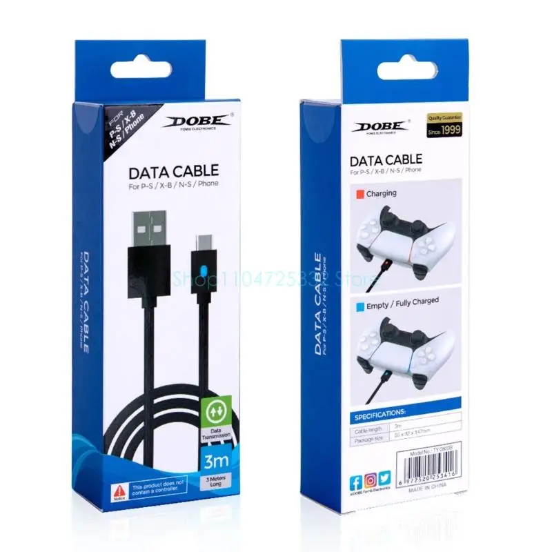 컨트롤러 전원 충전 코드 액세서리 용 3 미터 USB 충전기 케이블