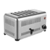 Commercial Toaster 6 Slices Stainless Steel Pop-Up Electric Toaster Machine Cool Touch Toaster Countertop Toaster 1