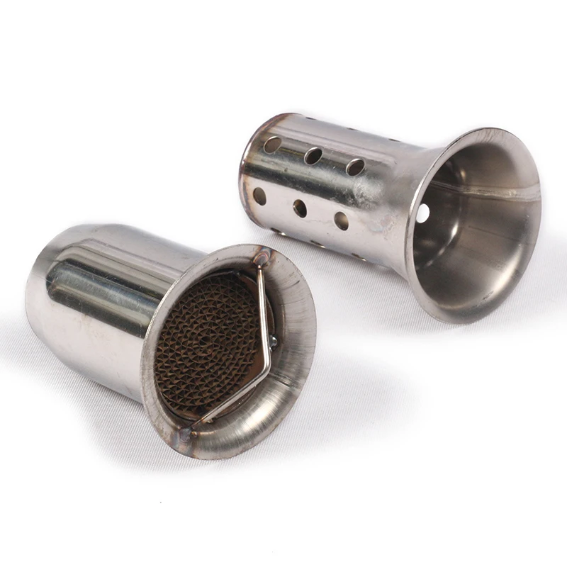 Slip-On 60Mm Db Killer Silenziatore Di Scarico Per Moto Silenziatore Db Killer Regolabile In Acciaio Inossidabile Eliminatore Di Suoni Di Rumore