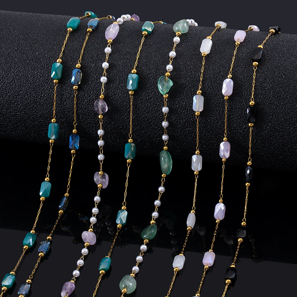 Perles en pierre naturelle en Cristal de Roche Aura en 10 mm - Les