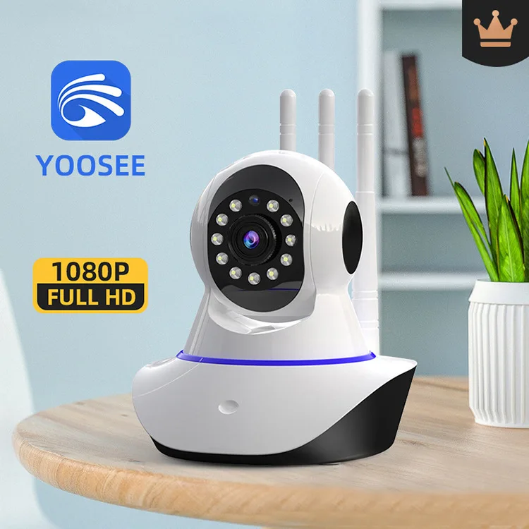 

2MP 1080P Yoosee/V380/YiLot APP Wireless PTZ IP Dome Camera 3 Antena Auto Tracking CCTV Baby Monitor