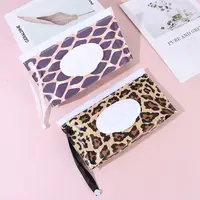 Plastic Wet Wipe Pouch Wipes Holder Case Flip Cover Snap-Strap Reusable Refillable Wet Wipe Bag Home Storage Tissue Box 2