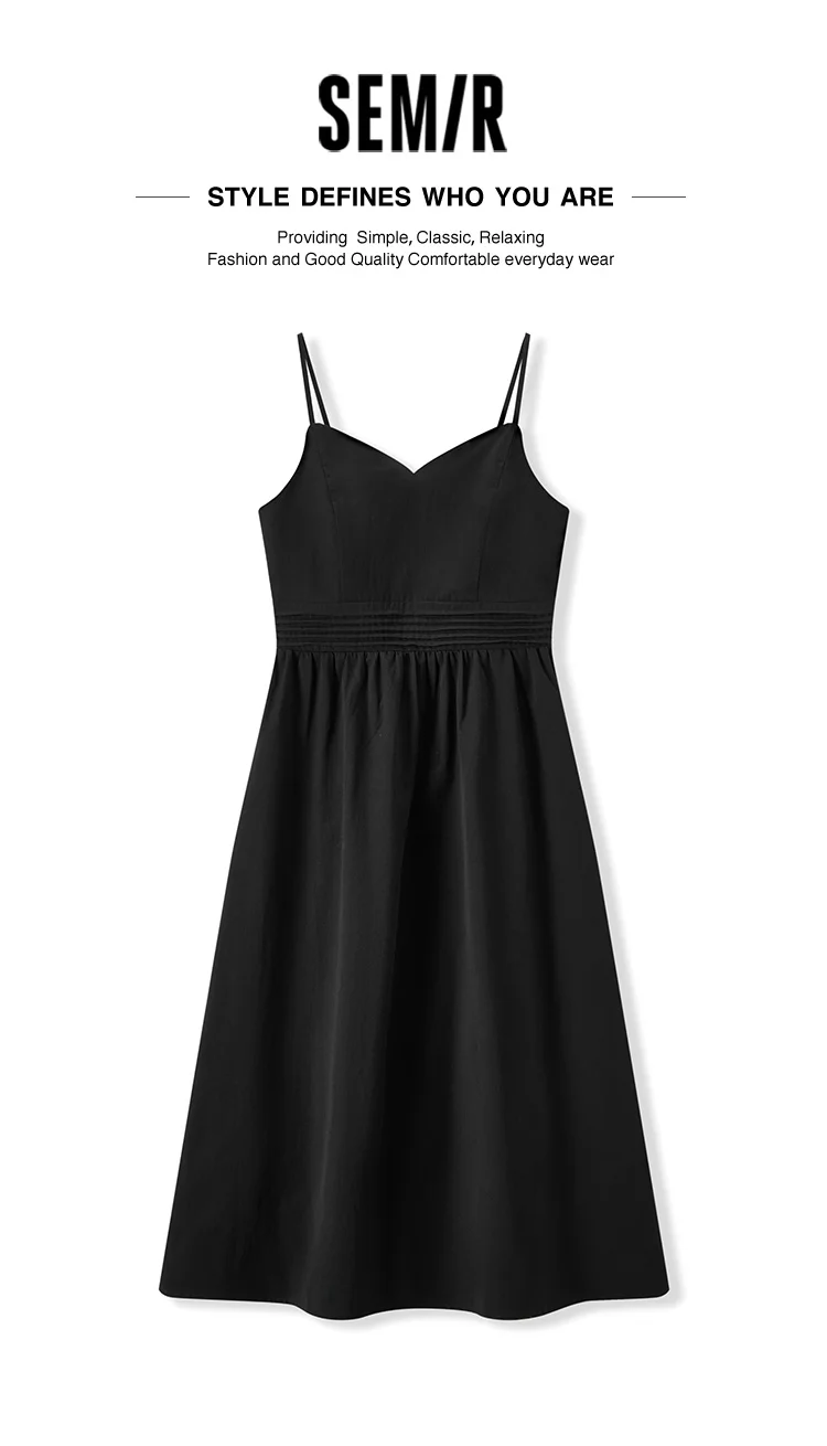 Vestido de mujer, color liso, midi, elegante, moderno y suave, nuevo vestido camisola de verano con cuello en V.