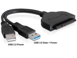 

Адаптер драйвера для жесткого диска CY Xiwai USB 3,0 на SATA 22 Pin 2 5 "с кабелем питания USB 2.0