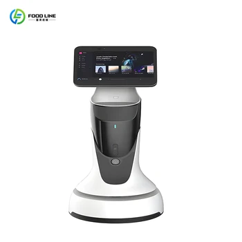 Ricevimento personalizzato per il riconoscimento vocale Robot di servizio umanoide di benvenuto Robot per evitare ostacoli per accogliere sulla porta