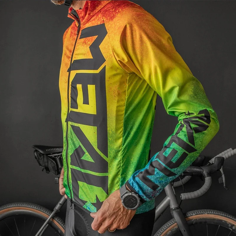 Description Picture 3 of itemTwin Six Spring/autumn Bike Windproof Waterproof Men Cycling Jersey Top Road Bike Apparel Non-thermal Bicycle Jacket Lightweight