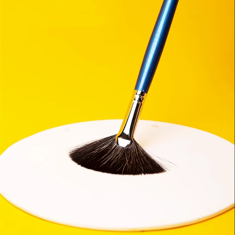 Pottery Tools Fan-shaped Brush Wooden Rod Good Water Absorption DIY Ceramic Large-area Coloring Brush Glaze Hydration