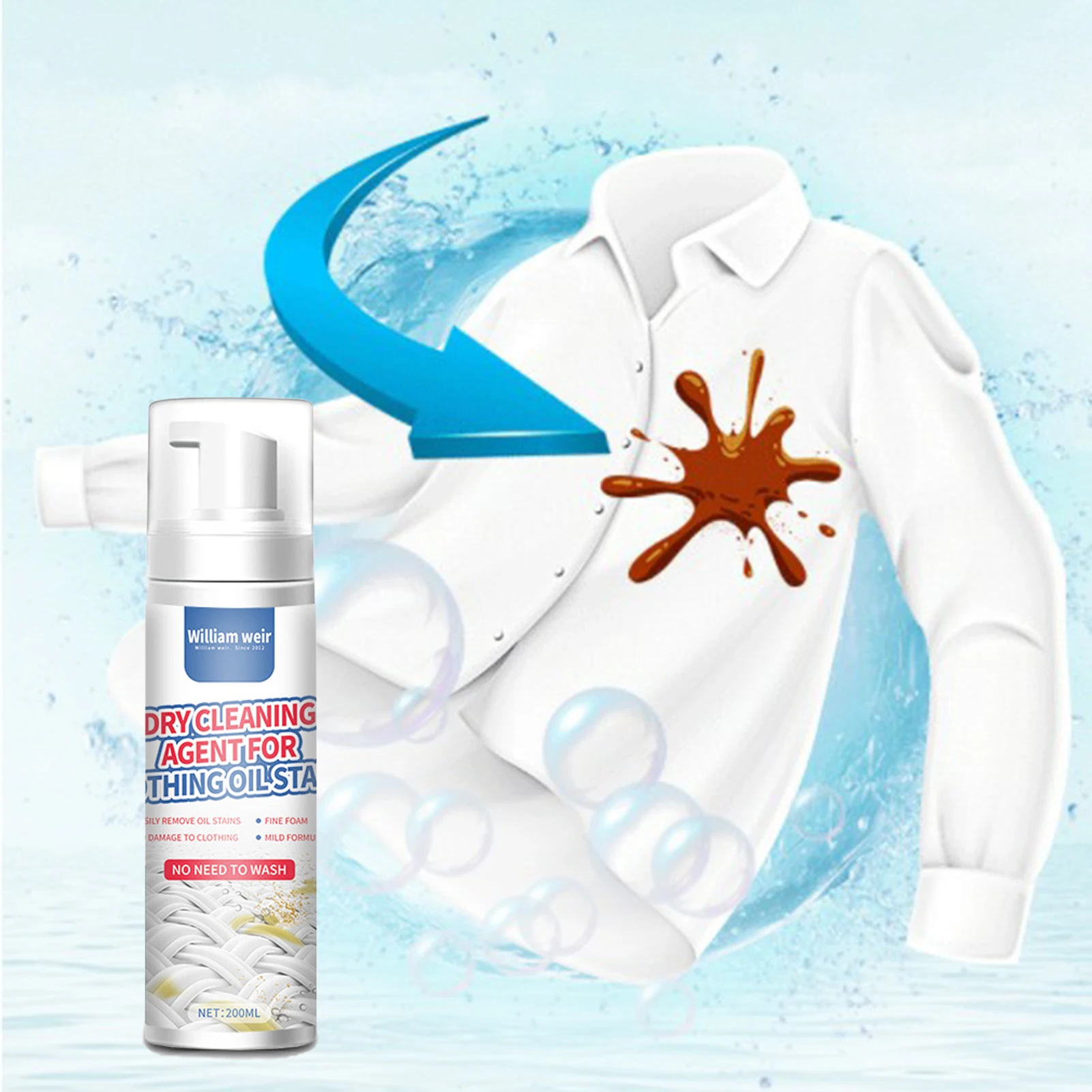 Dry Cleaner For Clothes Dry Cleaner Cleaning Fluid For Laundry Stain Removal At Home Spot Stain Remover Food Drink Oil
