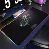 of Mousepads Mat Gaming MousePad LED Table Pads Game Backlit Rubber Desktop XXL RGB T-Thrones Desk  Micro USB 2