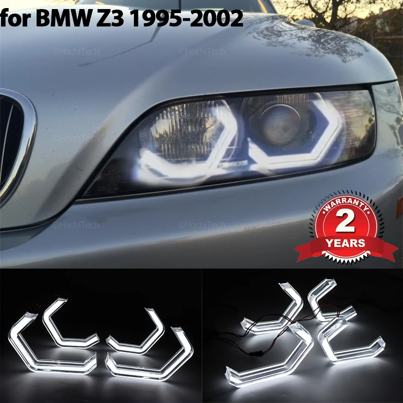 

Ultra bright DTM M4 Style led Angel Eyes halo rings Day Light for BMW Z3 E36 E37 E38 roadster coupe 1995-2002 Car Accessories