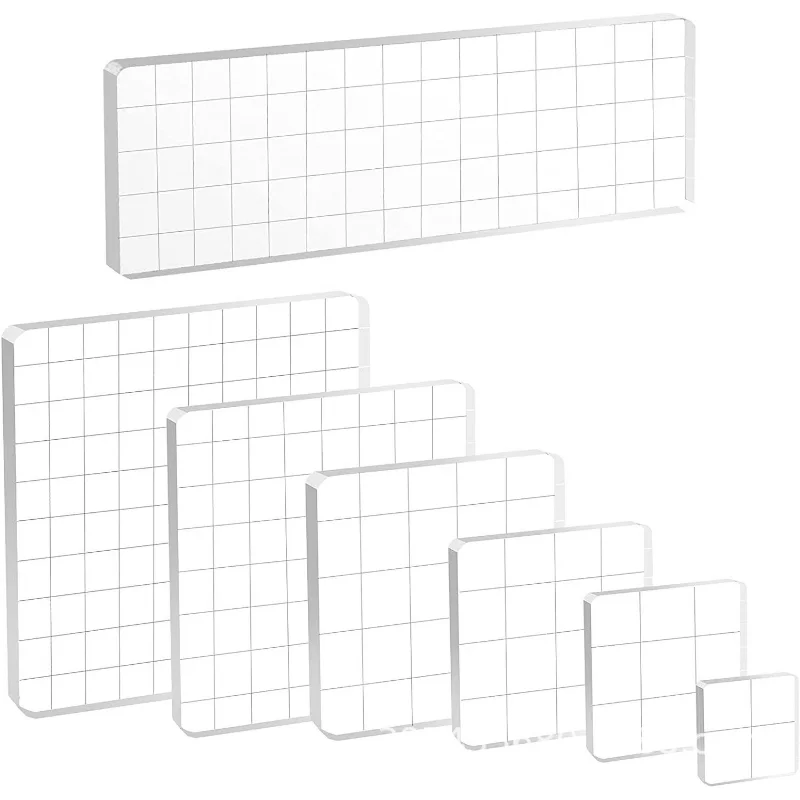 Clear Stamps Clear Rubber Stamps Acrylic Stamp Block for Transparent Seal Stamp DIY Scrapbooking