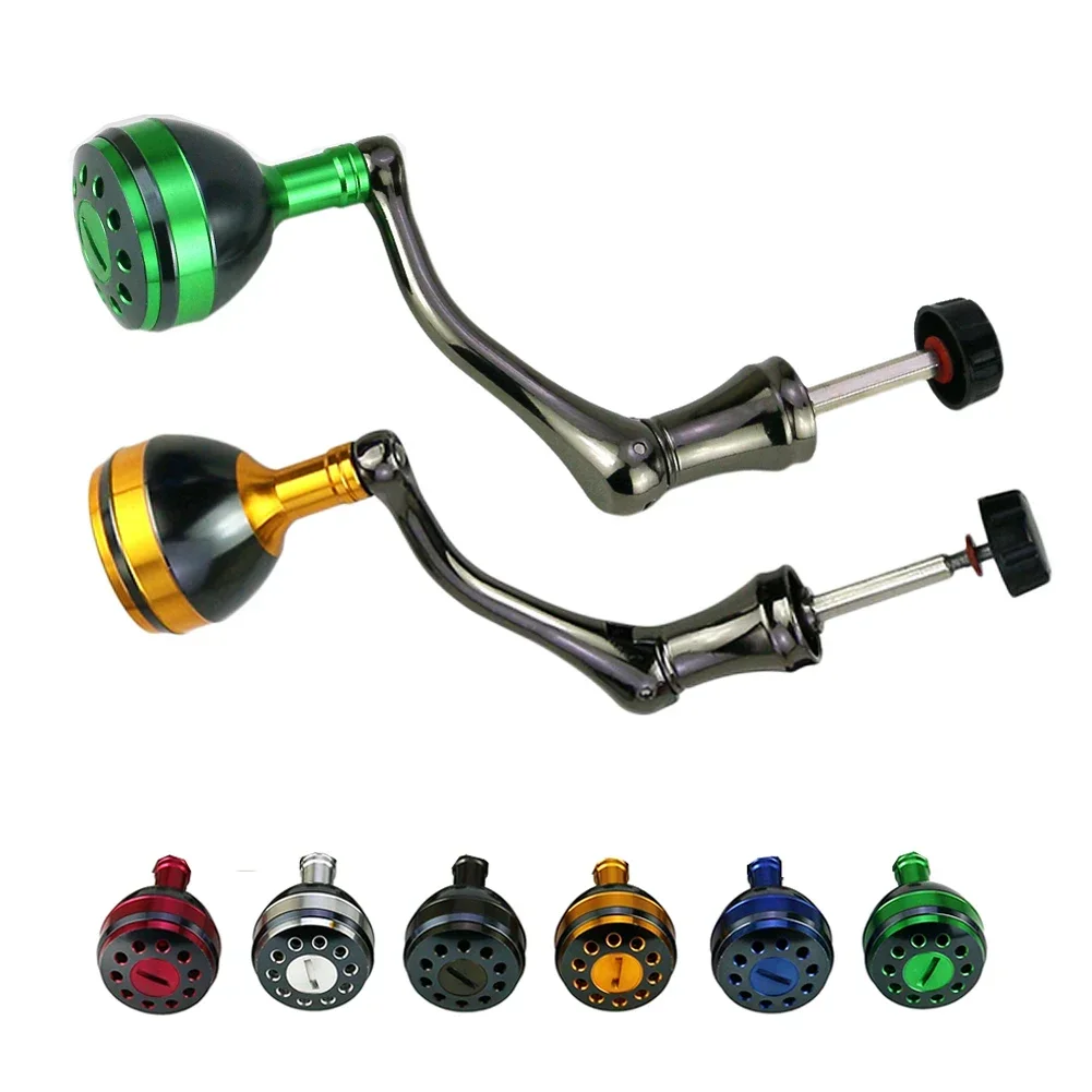 Fishing Reel Replacement Power Handle Full Metal Rocker Arm Crank Spinning Reel Handle Grip For Spinning Fishing Reel Accessory