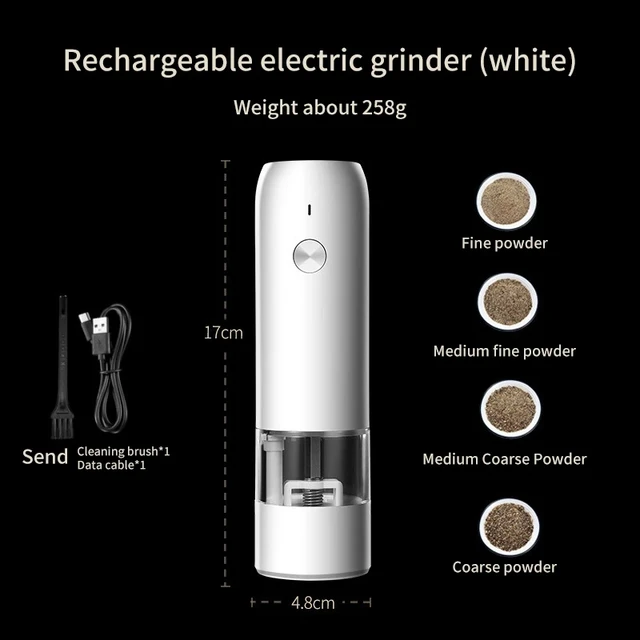 Електрична млинниця Xiaomi USB, автоматична млинниця - Image 3