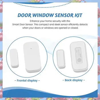 Door Window Sensor Smart Home Security Window Detector Door Sensor Switch Handle Window Alarm Contact Sensor 1