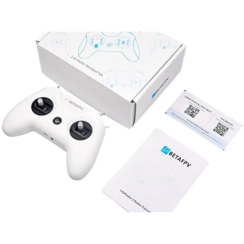 BETA Little White Handle Remote Control FPV Crossover LiteRadio 2 Compatible with Frsky D16 D8 Protocol thumbnail 5