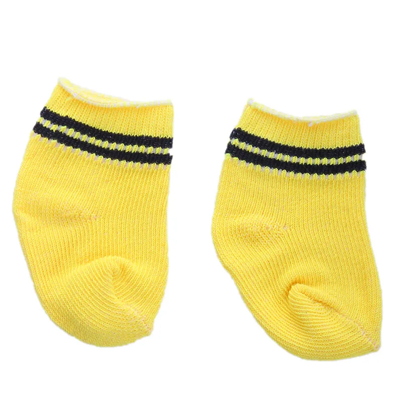 Doll Clothes Miniature Accessries Multicolor Plush Socks For 18Inch&43cm Born Baby Doll,Our Generation Birthday Gift Girls Toys 4