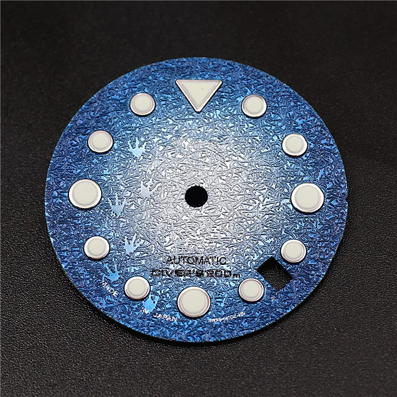 

Высококачественный циферблат часов Nh35 28,5 мм с зеленым светом C3 яркий люминесцентный для Seiko Nh35a 3 3,8 позиционный механизм короны части