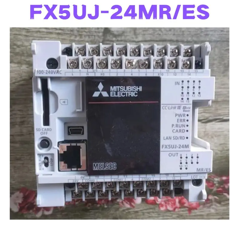 

Second-hand FX5UJ-24MR/ES FX5UJ-24MR ES Module Tested OK