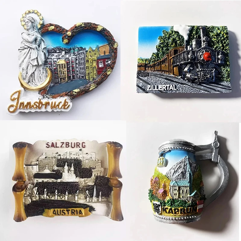 3D Hallstatt Austria Magnete per frigorifero Regalo souvenir