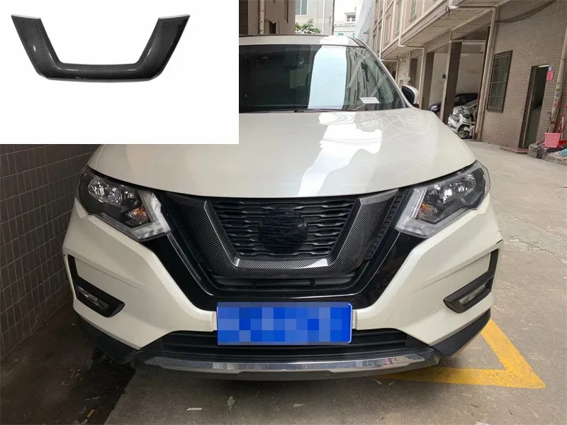 

For Nissan X-Trail XTrail T32/Rogue 2017 2018 2019 2020 2021 Car Front Engine Machine Grille Grid U center mesh Trim Parts