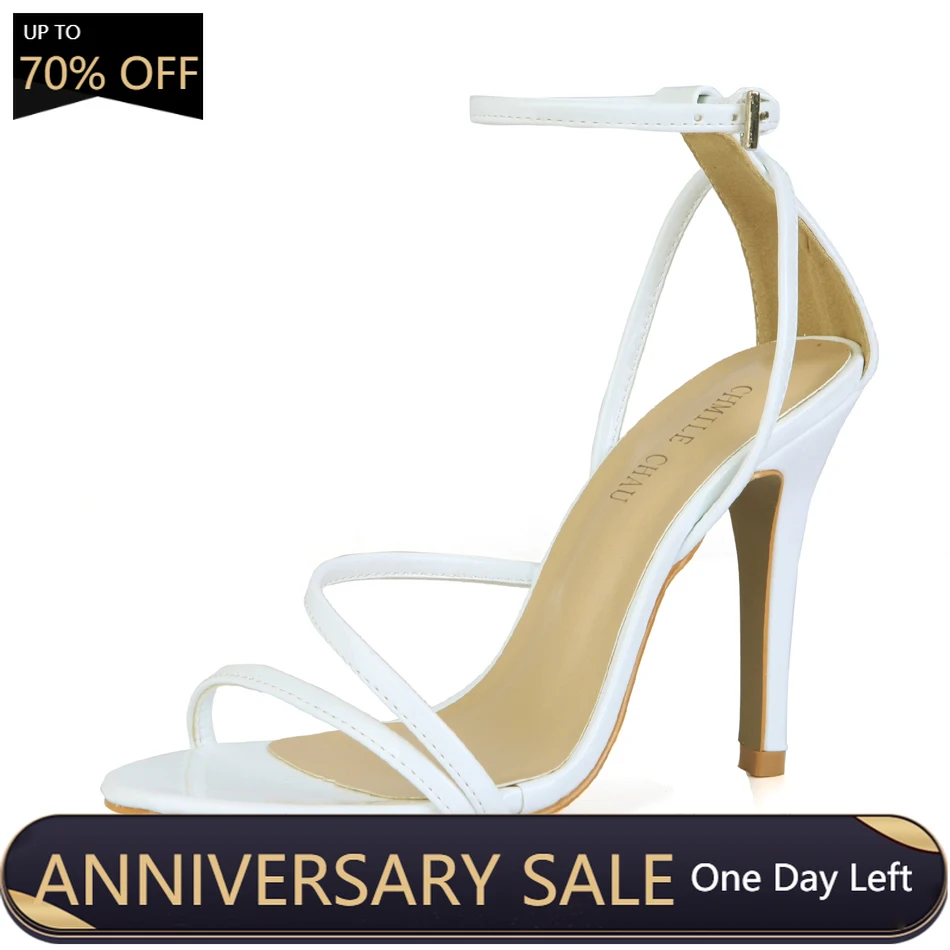 Sexy Patent Bridals Party Open Toe Stiletto Ankle Strap Women Sandals Chaussure Sandales Femmes Mode Fete Soiree Mariage 5186-9P | Обувь