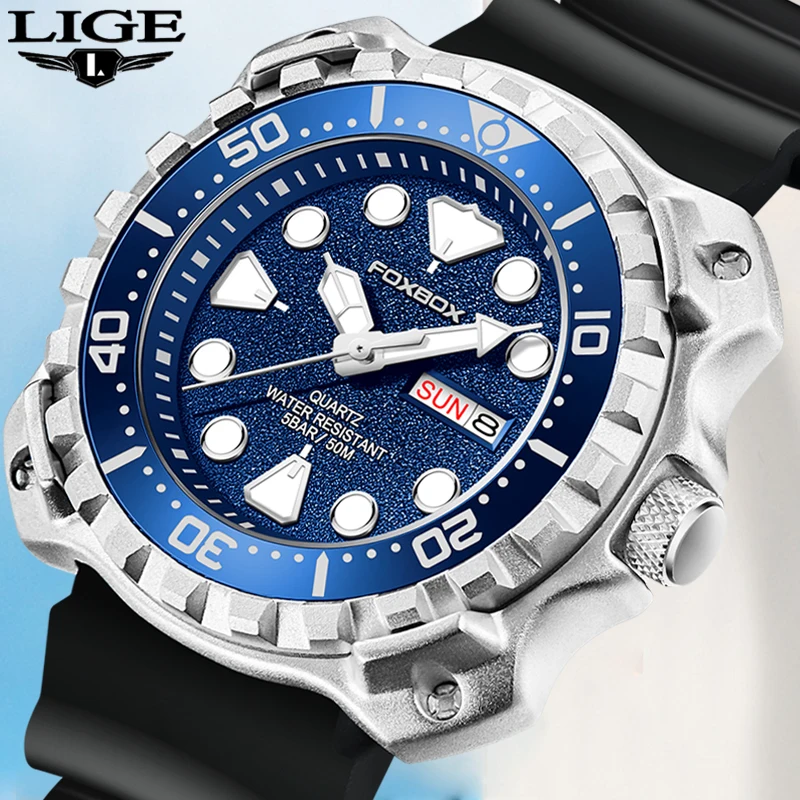 2023 Fashion Mens Watches Fox Top Brand Luxury Big Dial Sports Watch for Men Waterproof Luminous Watch Quartz Date Cloc_voghion.com