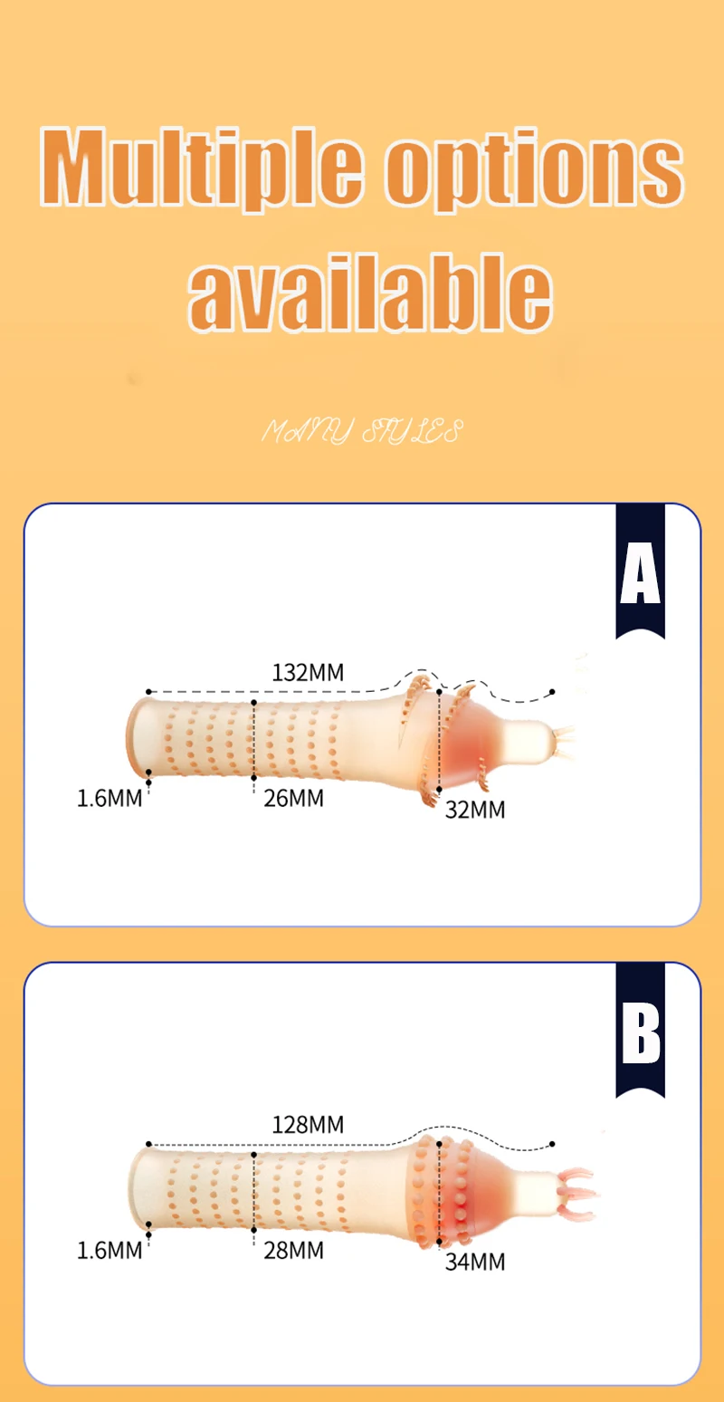 Penis Sleeve Reusable Condom For Delay And Enhanced Performance_voghion.com
