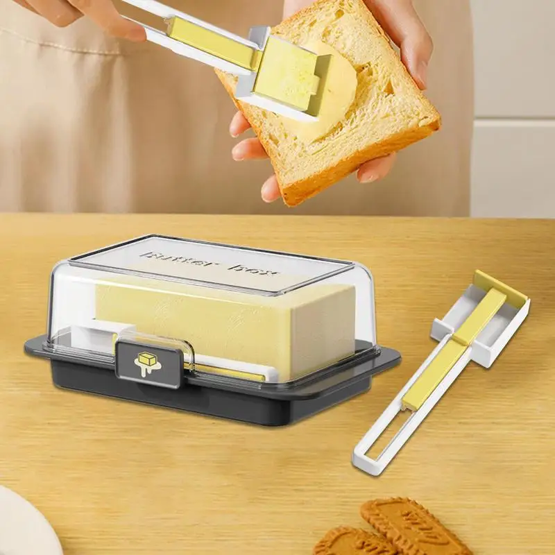 Butter Dish Countertop Covered Dish Container Easy Scoop Unbreakable Cheese Keeper Multifunctional Butter Keeper Tray For