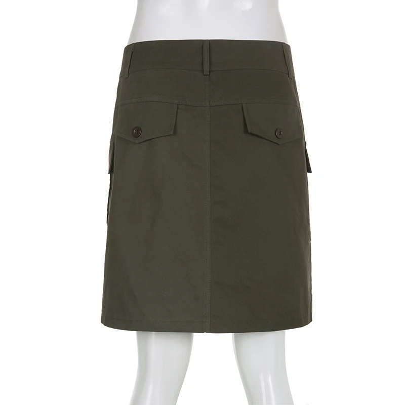 Jupe corolle en coton - Gris foncé/à carreaux - FEMME | H&M CA