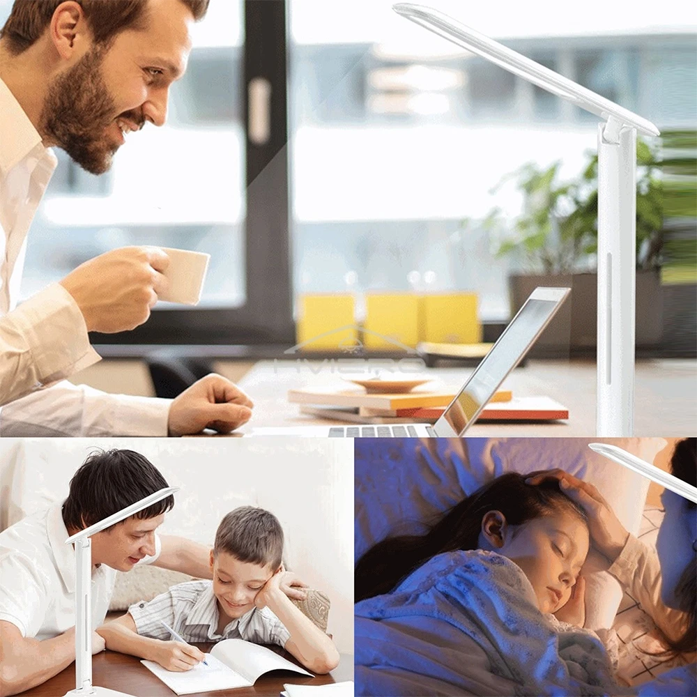 LED Folding Desk Lamp Led USB 5V Timing Eye Guard Protection For Home Night Reading Bedside Living Room Charging Table Lighting