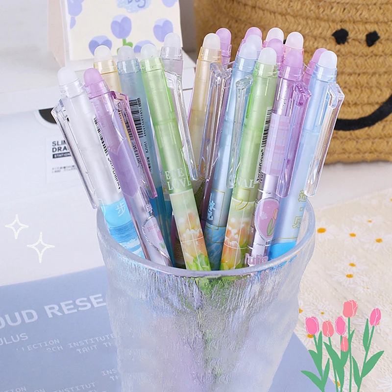 BAYTORY Pastel Erasable Gel Pens, 6Pcs Blue Ink & 6Pcs Refills - View #2