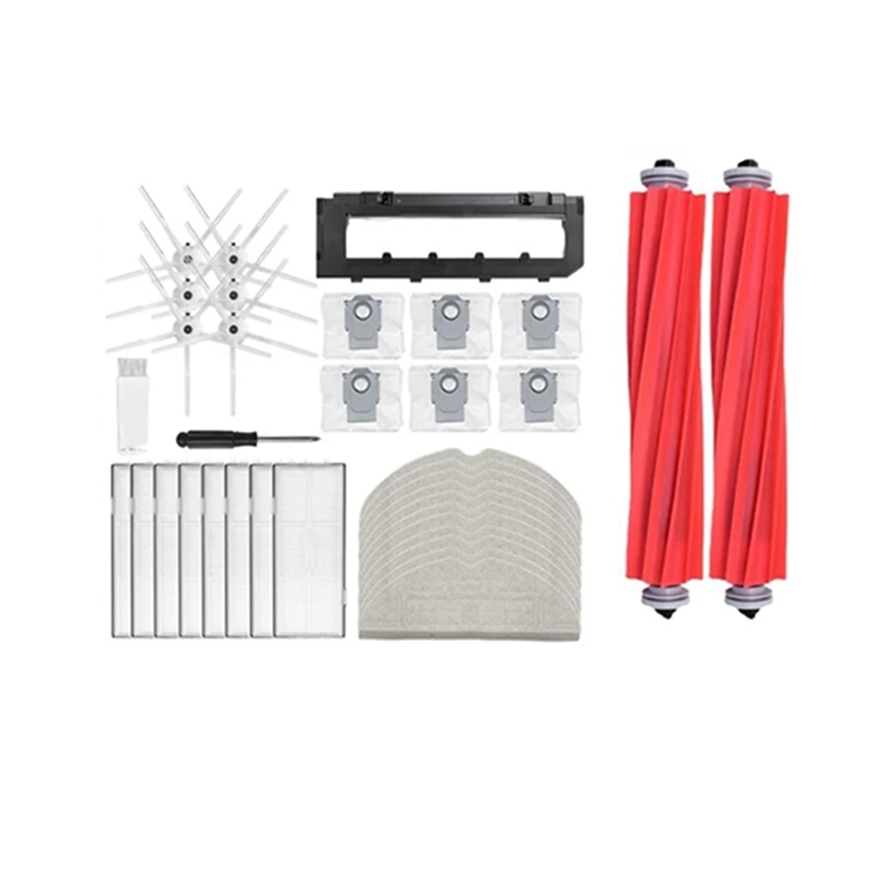 

For Roborock S7 Maxv Ultra / S7 Maxv / Plus G10S Pro Q7 Max Robot Vacuum Parts Dust Bag Main Side Brush Hepa Filter Mop