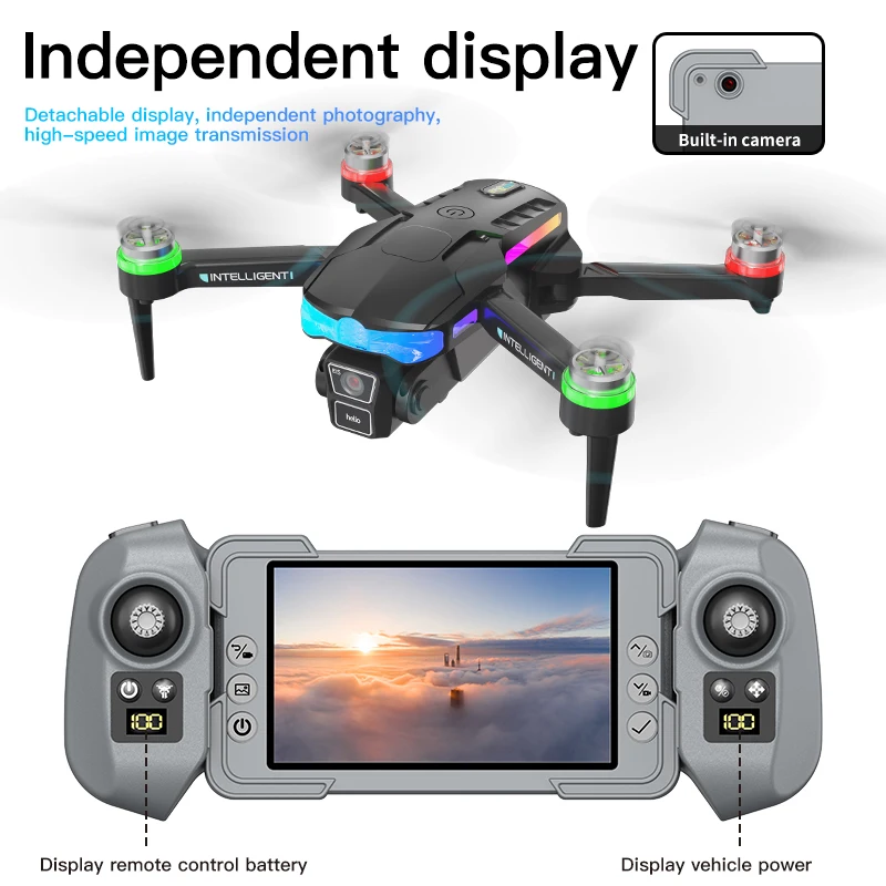 F177 Screen Control Drone 8K Professional Camera HD Aerial Photography Dual-Camera Omnidirectional Obstacle Avoidance Drone