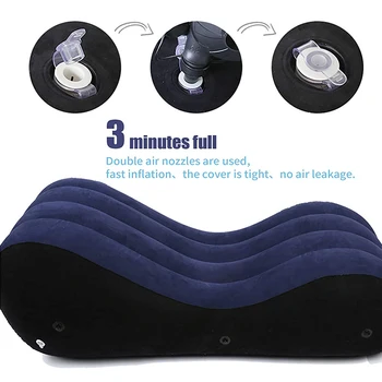 Toughage Inflatable Sex Sofa S Pad Foldable Bed Furniture Adult Bdsm Chair Sexual Positions Wedge Pillow Cushion for Couples Set 4