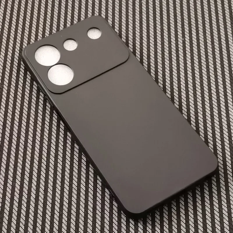 Enhanced Black Frosted TPU Silicone Matte Protective Phone Case Shell